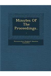 Minutes of the Proceedings...