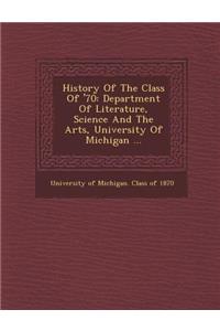 History of the Class of '70