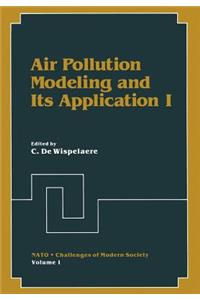 Air Pollution Modeling and Its Application I