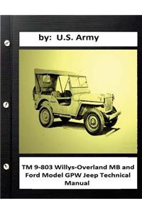 TM 9-803 Willys-Overland MB and Ford Model GPW Jeep Technical Manual