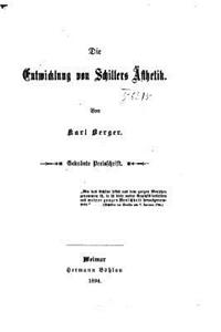Die Entwicklung von Schillers Ästhetik