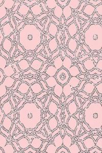 Misty Rose Silver Glitter Notebook 8*10