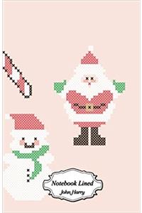Notebook Lined - Merry Christmas: 120 Blank Lined Page Softcover Journal, 5.5 X 8.5 Blank Notebook Journal