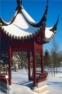 Winter Theme Journal Snow Covered Pagoda