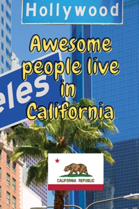 Awesome people live in Arizona: Travel Journal United States of America Journal With Lined Pages USA States Notebook Greetings from SUA Gel Pen Paper