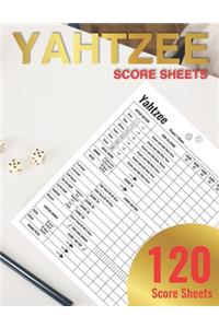 Yahtzee Score Sheets