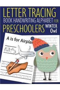 Letter Tracing Book Handwriting Alphabet for Preschoolers Winter Owl