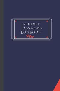 Internet Password Log Book Plus
