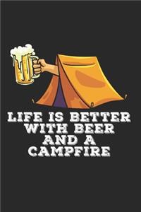 Bier Camping Notizbuch