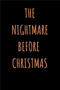 Nightmare before christmas journal/notebook