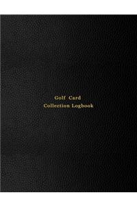 Golf Card Collection Logbook