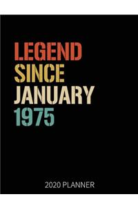 Legend Since January 1975 2020 Planner