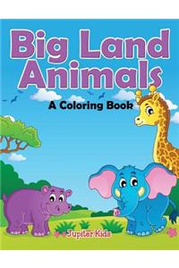Big Land Animals (A Coloring Book)