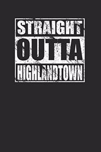 Straight Outta Highlandtown 120 Page Notebook Lined Journal