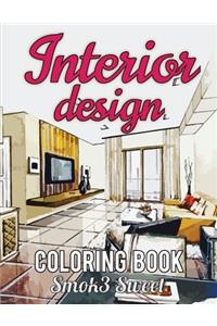 Interior Design Coloring Book