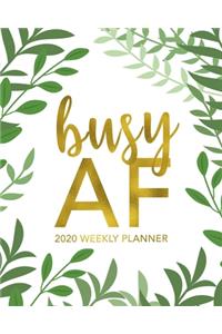 Busy AF 2020 Weekly Planner