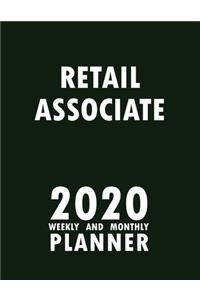 Retail Associate 2020 Weekly and Monthly Planner