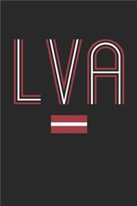 Vintage Latvia Notebook - Latvia Diary - Retro Latvian Flag Journal - Latvia Gifts