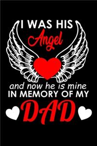 I was his Angel and now he is mine in Memory of my Dad