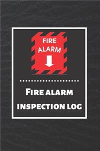 Fire alarm inspection log