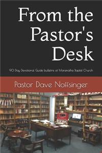 From the Pastor's Desk