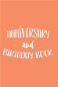 Anniversary and Birthday Book