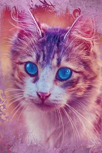 Vintage Paper Cute Cat Composition Notebook, Wide Ruled
