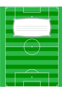 School Kids Soccer Pitch Draw & Write Composition Book