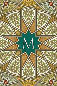 Monogram M Any Day Planner Notebook