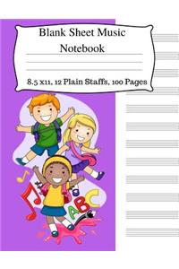 Blank Sheet Music Notebook