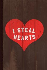 I Steal Hearts Valentines Day Journal Notebook