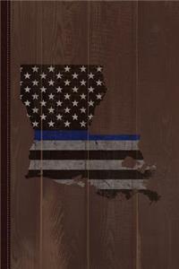 Louisiana Police Thin Blue Line Journal Notebook