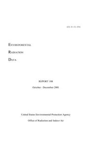 Environmental Radiation Data Report 108 October - December 2001
