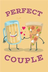 Perfect Couple: Cute Pizza & Beer Notebook Journal