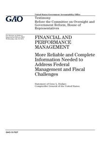 Financial and performance management