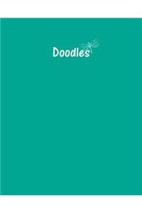 Doodles Journal - Great for Sketching, Doodling or Planning with Persian Green Cover