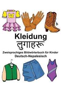 Deutsch-Nepalesisch Kleidung Zweisprachiges Bildwörterbuch für Kinder