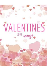 Valentines Love Song: 10-Stave with Treble Clefs, Music Sheet Manuscript Paper, Song to Play in This Valentines