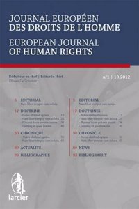 Journal europeen des droits de l'homme / European Journal of Human Rights 2014/1