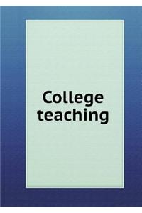 College Teaching