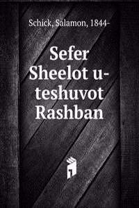 Sefer Sheelot u-teshuvot Rashban