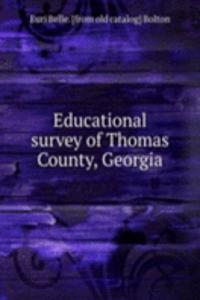 Educational survey of Thomas County, Georgia