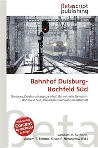 Bahnhof Duisburg-Hochfeld Sud