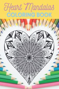 Heart Mandalas Coloring Book