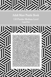 Adult Maze Puzzle Book, 150 Puzzles Medium Level Large Print, 28