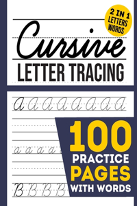 cursive Letter Tracing 100 Practice Pages