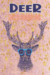 Deer Adults Coloring Book