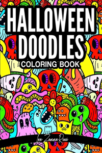 Halloween Doodles Coloring Book