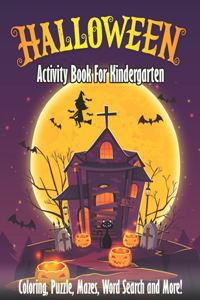 Halloween Activity Book For Kindergarten