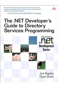 .NET Developer's Guide to Directory Services Programming, The